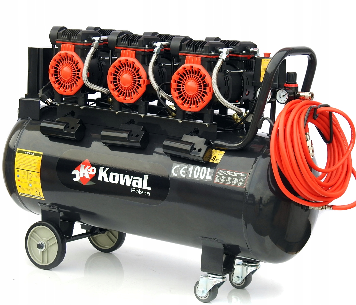 Bezolejový kompresor Kowal Polska K32 10 Bar 100 l 10 bar